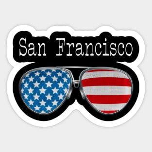 AMERICA PILOT GLASSES SAN FRANSISCO Sticker